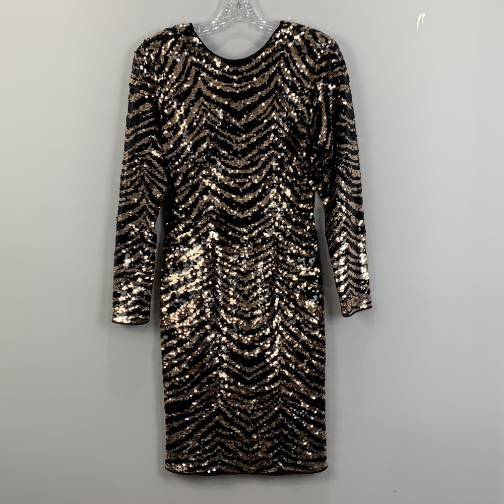 Vintage Sequin Animal Print Dress